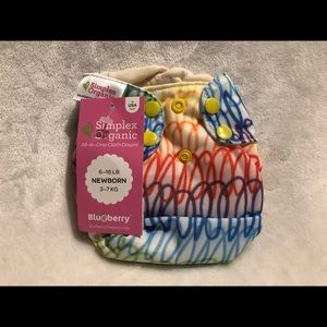 Blueberry Newborn Organic Simplex AIO Diaper